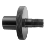 Close-up of a metallic Facom adaptor tip for separators U.301 / U.302 on slide hammer U.49AM U.301E2, showing detailed threading and textured grip.
