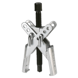 Facom U.35 puller with wide legs, used for automotive and mechanical repairs, featuring a sturdy design and adjustable screw for precise pulling tasks.