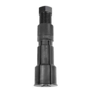Heavy-duty black clamp for inside grip, suitable for industrial applications, with textured grip and adjustable features.