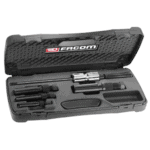 Facom Light engineering puller kit U.49PJ2 in a black carrying case with tools and accessories for precision mechanical work.