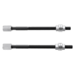 Pair of spare tie rods for beam U.53R3L, used in racing or industrial applications, with metal fittings and black rods.