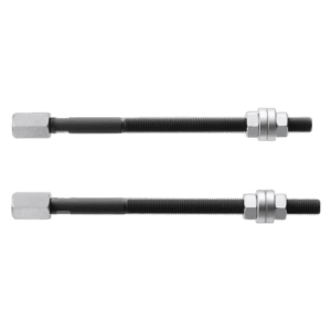 Pair of spare tie rods for beam U.53R4LA, used in racing or automotive applications, with metal ends and black rods.