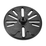 Black Facom tray for hub puller U.9-01A, used in automotive repair and wheel hub removal.
