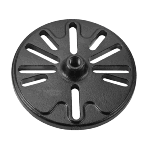 Black Facom tray for hub puller U.9-01A, used in automotive repair and wheel hub removal.
