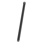 Black threaded screw U.9-03 for industrial or mechanical use, shown vertically.
