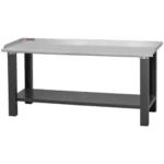 Facom galvanized steel workbench with 2m worktop, ideal for maintenance and workshop use.