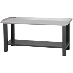 Facom galvanized steel workbench with 2m worktop, ideal for maintenance and workshop use.