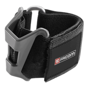 Facom SLS HOOK wrist bracelet with black strap and grey metal hook for safety and convenience.