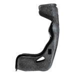 Grand Prix Racewear racing seat shell in black, designed for high-performance motorsport safety and comfort.