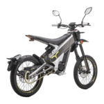 Electric motocross bike with black and yellow design, suitable for off-road racing and extreme sports.