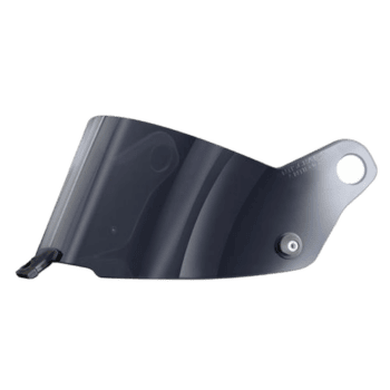 Motorcycle racing visor from Grand Prix Racewear, designed for high-speed protection and style.