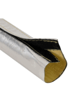 Close-up of a racing helmet visor with reflective surface and black and gold accents, used in motorsport events.