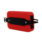 Red and black Grand Prix Racewear safety device for motorsport safety and protection.