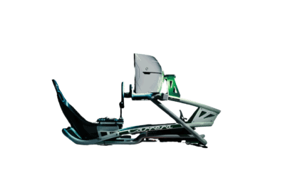 High-performance Grand Prix racewear sled for competitive luge racing, featuring aerodynamic design and safety features for professional athletes.