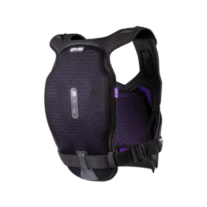 Protective racing back protector vest for motorsport safety, featuring adjustable straps and lightweight design, ideal for karting, motorcycle, and car racing.