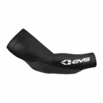 Protective motorcycle arm sleeve with EVS branding, designed for racing and riding safety. Made from durable, flexible materials for comfort and impact protection during motorsport activities.