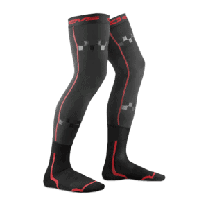 EVS TUG Fusion Knee Brace Liner Sock Combo - Black Red