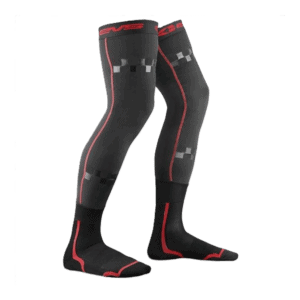 EVS TUG Fusion Knee Brace Liner Sock Combo - Black Red