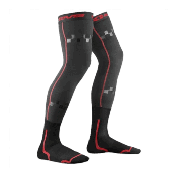 EVS TUG Fusion Knee Brace Liner Sock Combo - Black Red