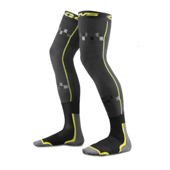 EVS TUG Fusion Knee Brace Liner Sock Combo - Black Yellow