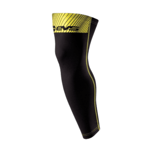 EVS TUG Knee Brace Sleeves - Black - Hiv Vis Yellow 02