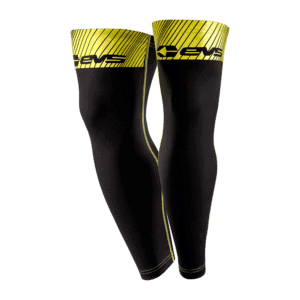 EVS TUG Knee Brace Sleeves - Black - Hiv Vis Yellow