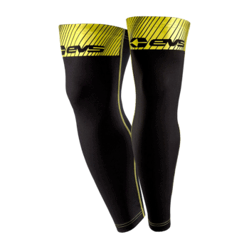 EVS TUG Knee Brace Sleeves - Black - Hiv Vis Yellow