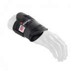 Protective racing glove with adjustable strap, designed for motorsport safety and performance, featuring durable materials and ergonomic fit for drivers.