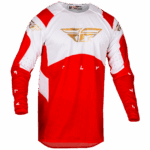 FLY Racing Evo 2024 DST Jersey - Red - White - Red Iridium - Front
