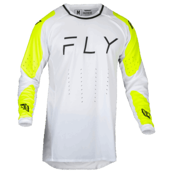 FLY Racing Evo 2024 DST Jersey - White - Hi Vis - Front