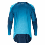 Fly Racing Evolution 2026 DST Jersey in blue with white accents, designed for motocross and off-road riding, featuring breathable fabric and ergonomic fit.