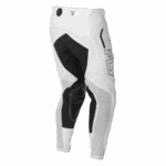 Fly Racing Evolution 2026 DST LE Flash motocross trousers in white and black with protective padding.