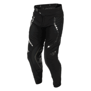 Fly Racing Evolution 2026 DST Spark Trousers for motocross, black with reflective details, designed for durability and comfort.