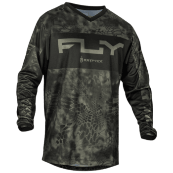 FLY Racing F-16 2024 Jersey - Moss Grey - Black - Front