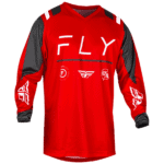 FLY Racing F-16 2024 Jersey - Red - Charcoal - White - Front