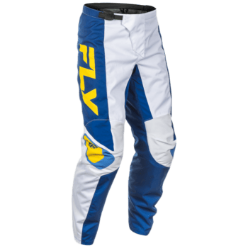 FLY Racing F-16 2025 Bottoms - White - Dark Blue - Yellow