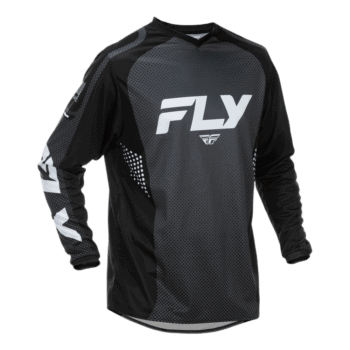 FLY Racing F-16 2026 Jersey - Black - White - Front