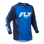 FLY Racing F-16 2026 Jersey - Blue Dark Blue White - Front