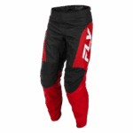 Fly Racing F-16 2026 motocross pants in black and red with bold branding, designed for off-road racing performance.