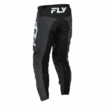 Fly Racing F-16 2026 motocross pants in black and grey with protective padding and branding details.