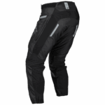 Black Grand Prix Racewear motocross trousers with protective padding and reflective details for off-road riding.