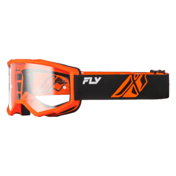 FLY Racing Focus Goggle - Black - Orange - Clear Lens