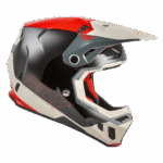 Fly Racing Formula CC Glide Helmet in red, black, and white with aerodynamic design for motocross riders.