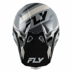 Fly Racing Formula CP Seal Helmet in black, white, and grey with aerodynamic design and ventilation features for motocross riders.