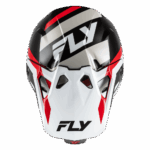 Fly Racing Formula CP Seal Helmet in black, white, and red with aerodynamic vents and branding for motocross riders.