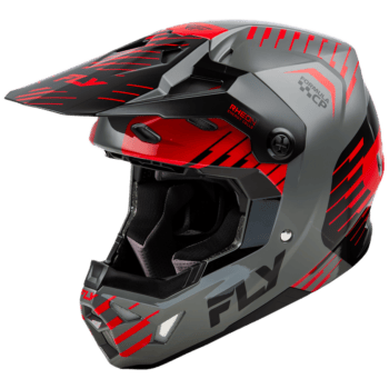 FLY Racing Formula CP Slice Helmet - Grey - Red - Black