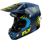 FLY Racing Formula CP Slice Helmet - Navy - Hi Vis - White