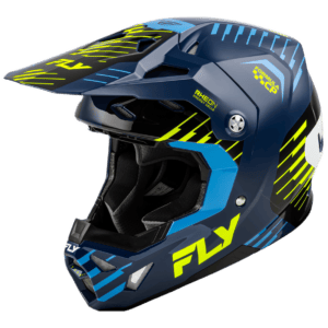 FLY Racing Formula CP Slice Helmet - Navy - Hi Vis - White