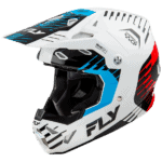 FLY Racing Formula CP Slice Helmet - White - Red - Cyan