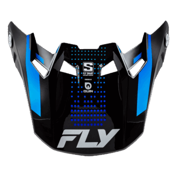 FLY Racing Formula S Carbon Protocol Peak - Black Carbon - Blue